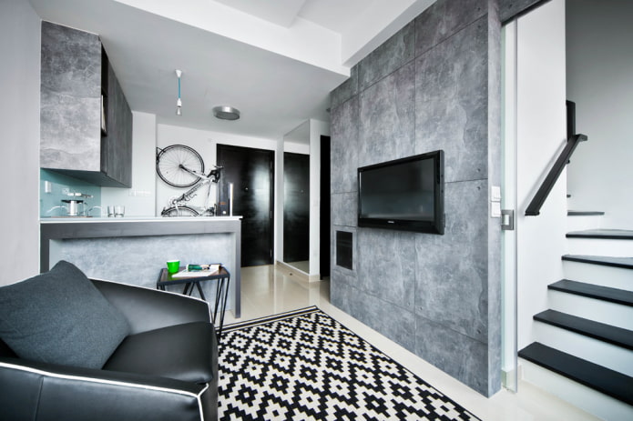 plaster in the interior in the loft style plaster in the interior in the loft style