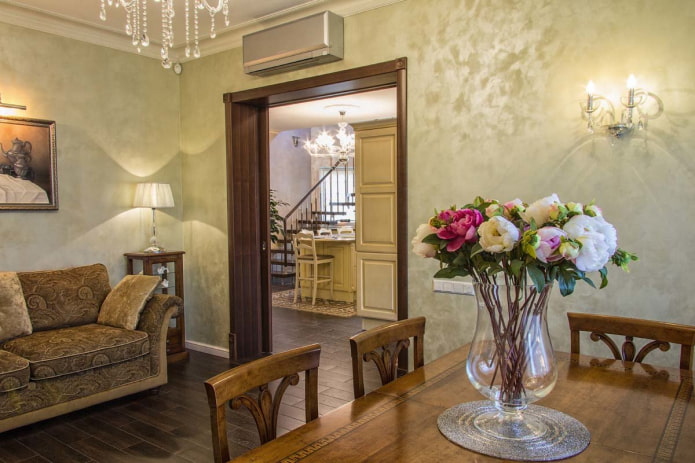 plaster in the interior in a classic style plaster in the interior in a classic style