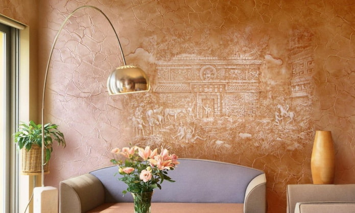 painting from plaster in the interior painting from plaster in the interior