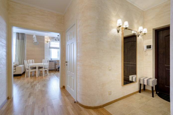 plaster on the walls in the interior plaster on the walls in the interior