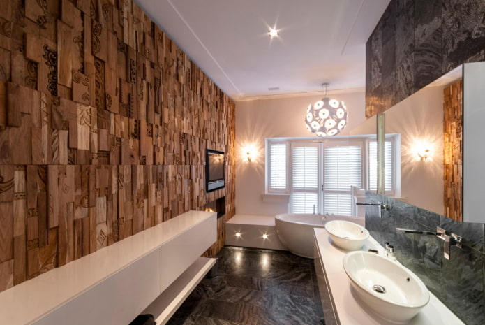 3d wall in the interior of the bathroom 3d wall in the interior of the bathroom