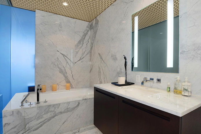 marble walls in the bathroom interior marble walls in the bathroom interior