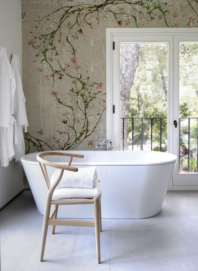 painted walls in the bathroom interior painted walls in the bathroom interior