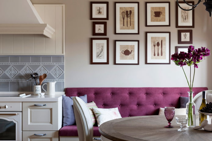 paintings on the wall in the interior of the kitchen paintings on the wall in the interior of the kitchen