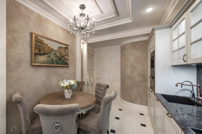 decor of kitchen walls in a classic style decor of kitchen walls in a classic style