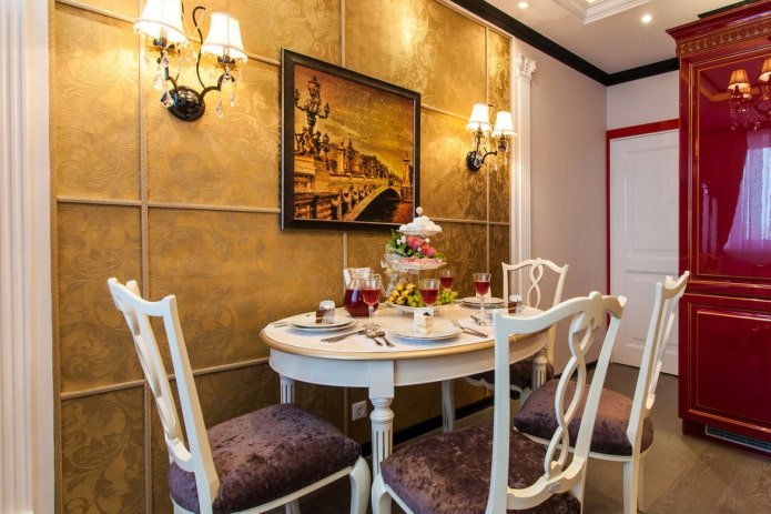 decor of kitchen walls in a classic style decor of kitchen walls in a classic style