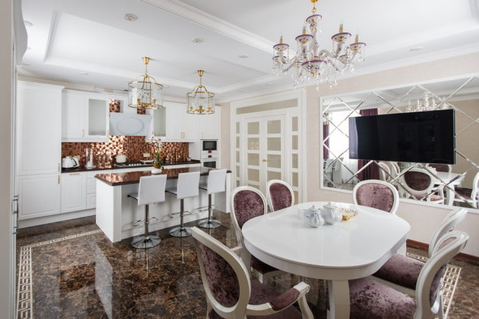 decor of kitchen walls in a classic style decor of kitchen walls in a classic style