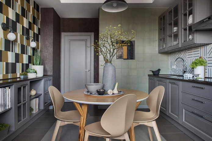 combination of finishing materials in the kitchen combination of finishing materials in the kitchen