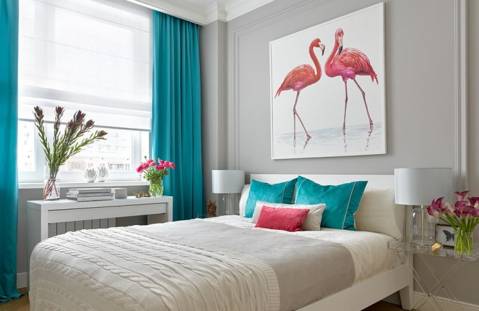 the picture on the wall in the interior of the bedroom the picture on the wall in the interior of the bedroom