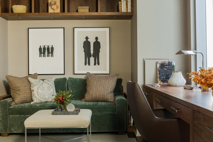 paintings on the wall in the interior of the office paintings on the wall in the interior of the office