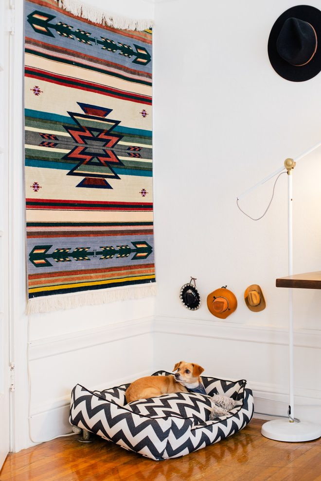 carpet on the wall in the interior