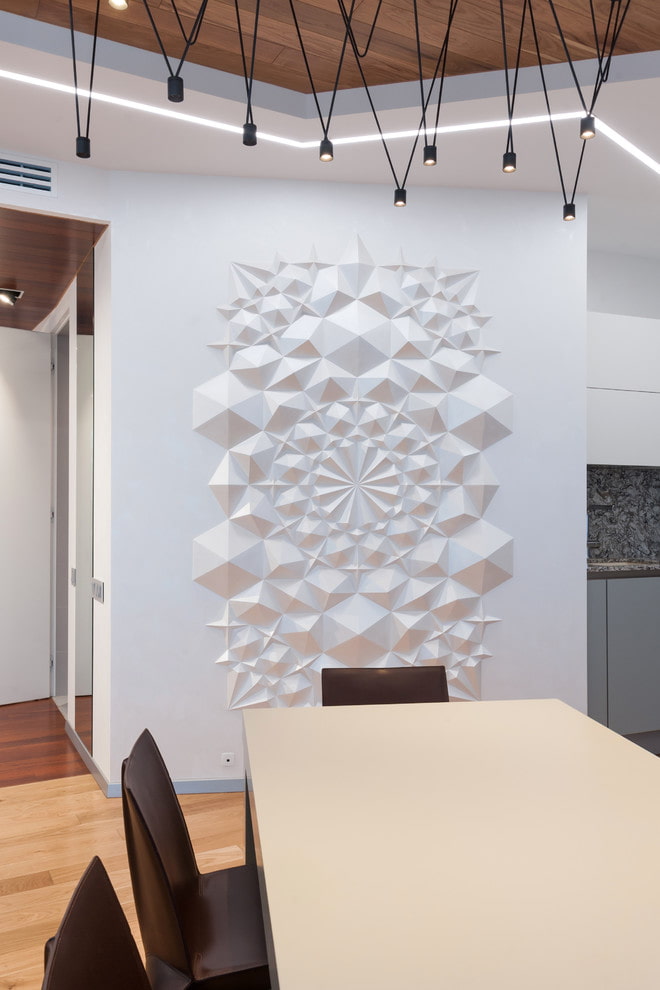 stucco on the wall in the interior