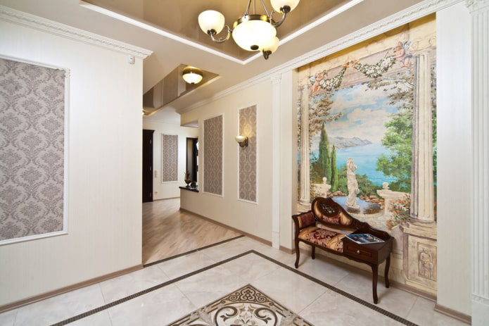 frescoes on the wall in the interior