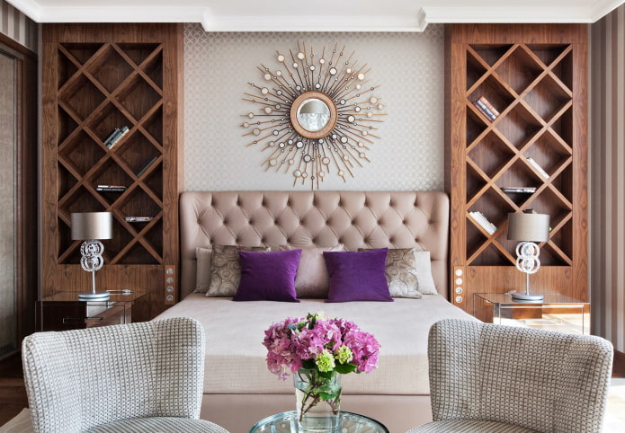 wall decor in the interior in the art deco style