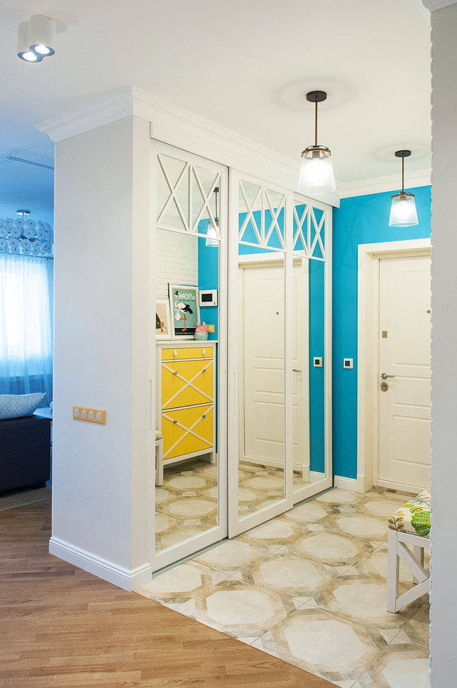 rectangular wardrobe in the form of a partition in the interior rectangular wardrobe in the form of a partition in the interior