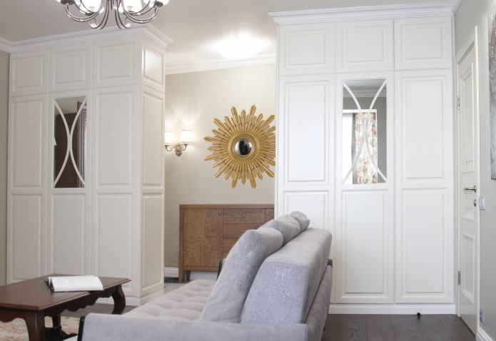 double-sided cabinets in the form of a partition in the interior double-sided cabinets in the form of a partition in the interior