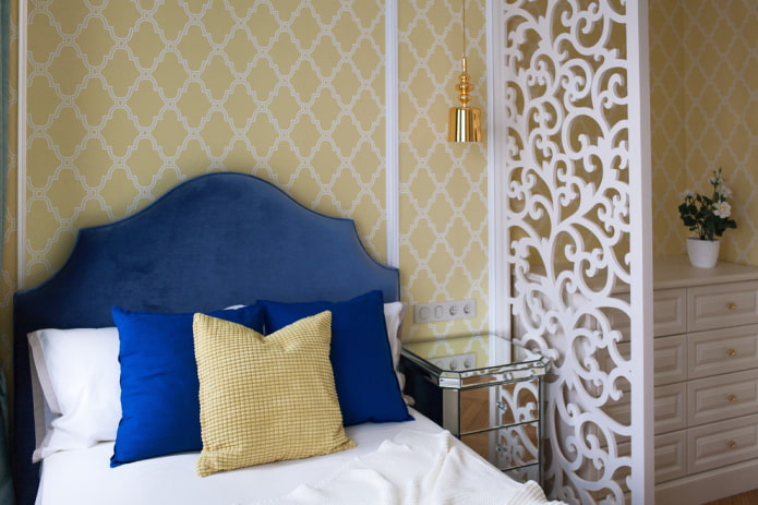 openwork plasterboard partition in the interior openwork plasterboard partition in the interior