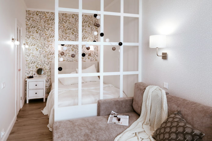 plasterboard partition in the interior of the bedroom plasterboard partition in the interior of the bedroom