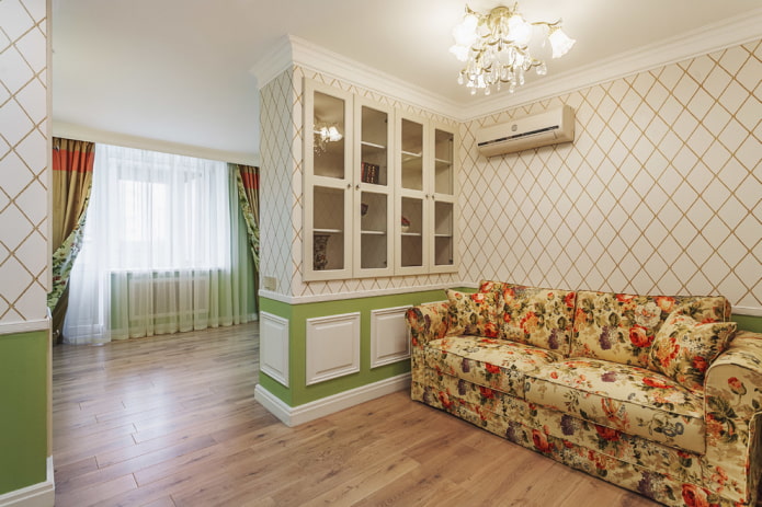 plasterboard partition in the interior of the living room plasterboard partition in the interior of the living room