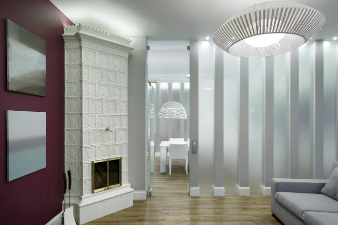 plasterboard partition with glass in the interior plasterboard partition with glass in the interior