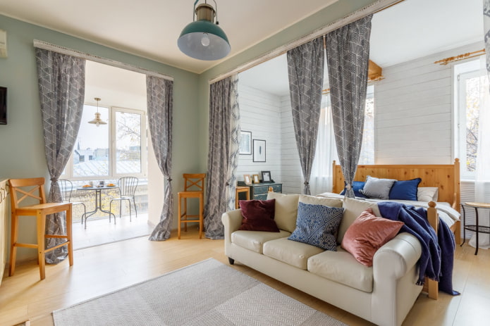 fabric partition in the interior fabric partition in the interior