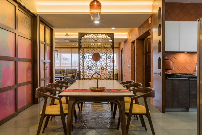 partition in the interior in Japanese style partition in the interior in Japanese style