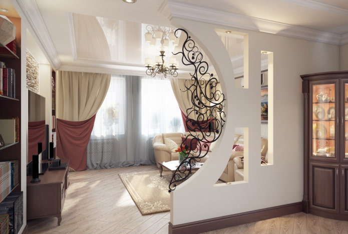 curly partition in the interior curly partition in the interior