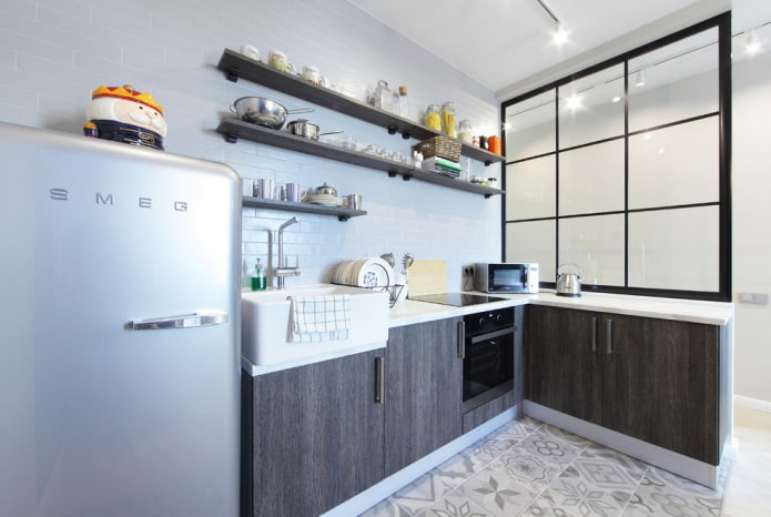 partition in the interior of the kitchen partition in the interior of the kitchen