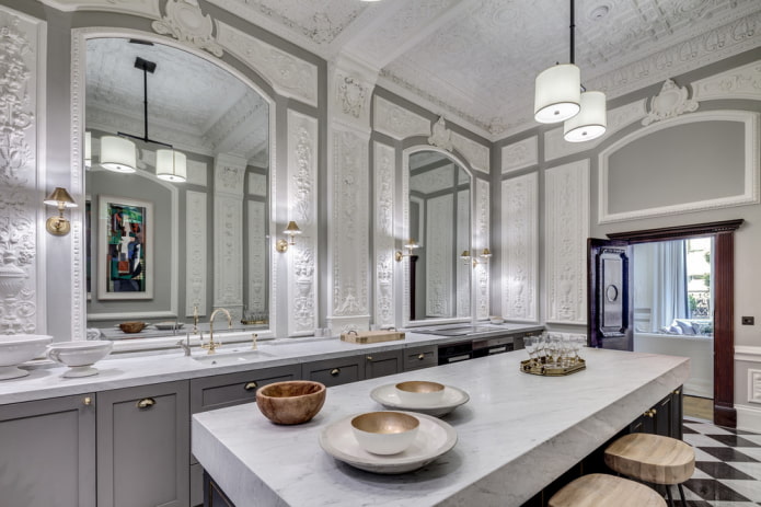 walls in a classic interior walls in a classic interior