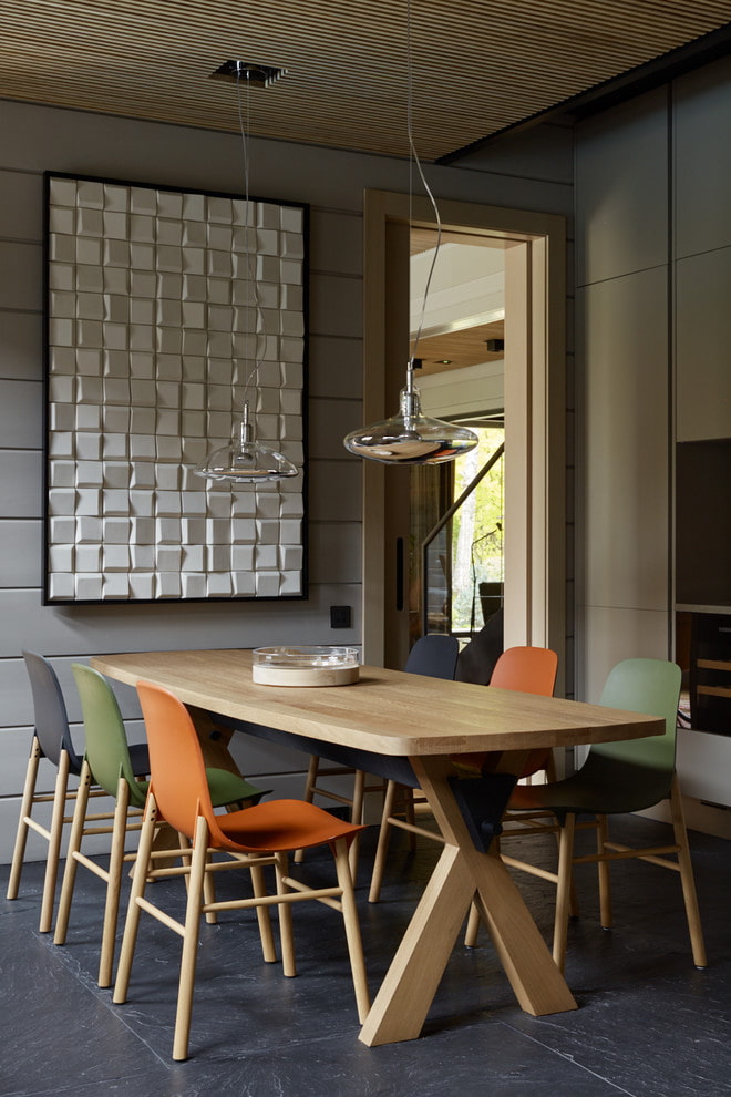 panel over the dining table in the interior of the kitchen panel over the dining table in the interior of the kitchen