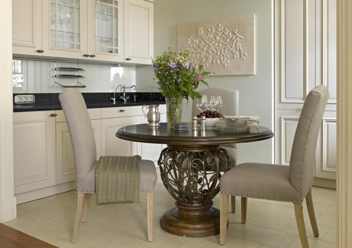 panels on a free wall in the interior of the kitchen panels on a free wall in the interior of the kitchen