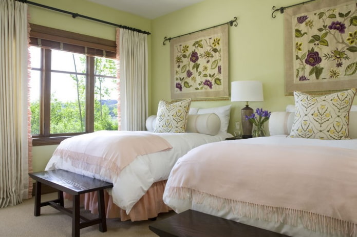 panels made of fabric on the wall in the interior panels made of fabric on the wall in the interior