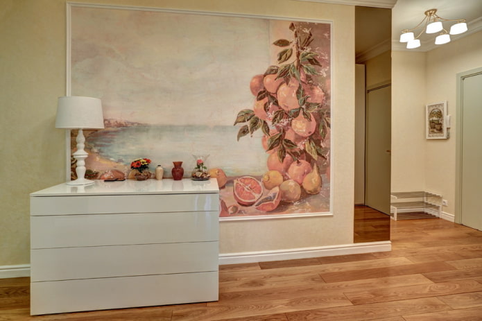 wall panel depicting fruit in the interior wall panel depicting fruit in the interior