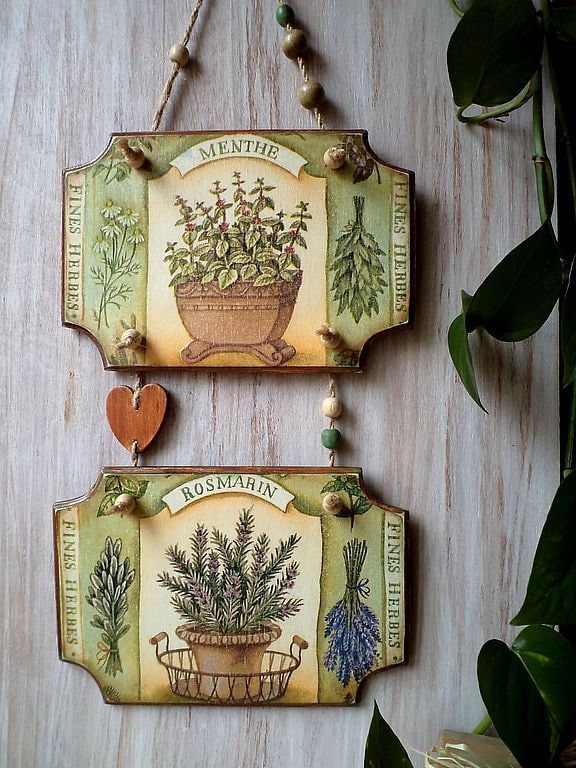 wall panel in decoupage technique in the interior wall panel in decoupage technique in the interior