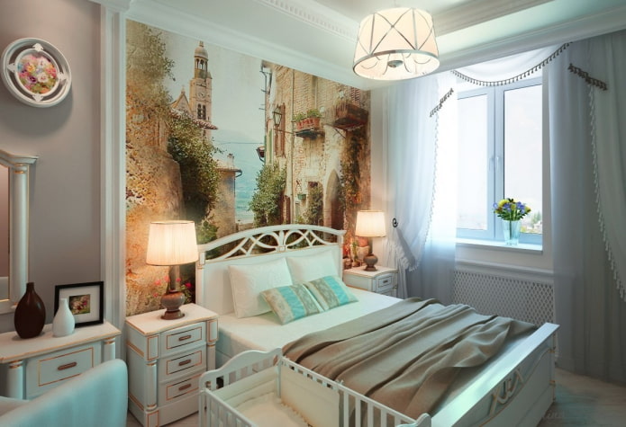 wall panel in the interior in the style of Provence wall panel in the interior in the style of Provence