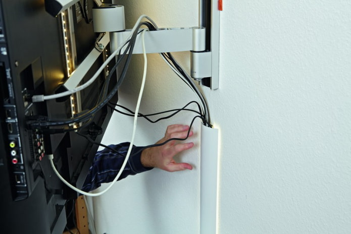 Remove wires in a decorative box