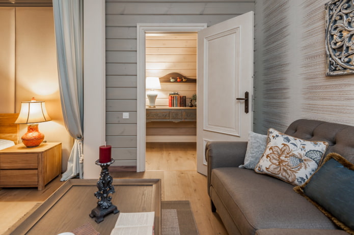 white doors in the interior in the style of Provence