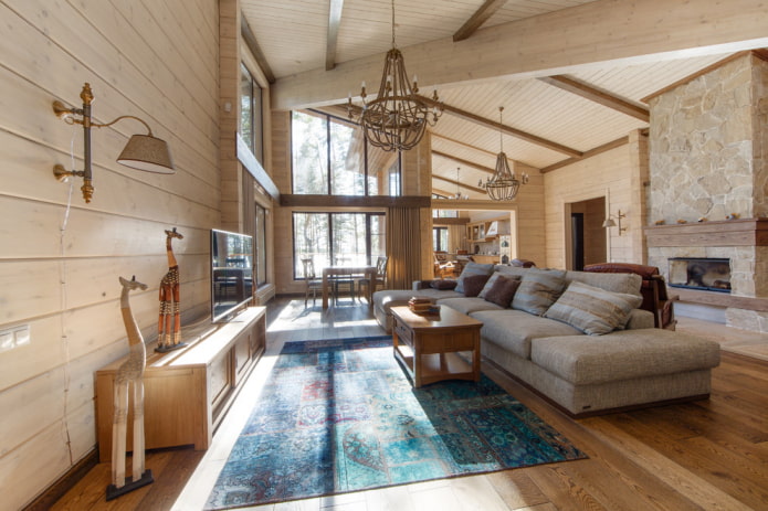 fireplace and TV on opposite walls in the interior fireplace and TV on opposite walls in the interior