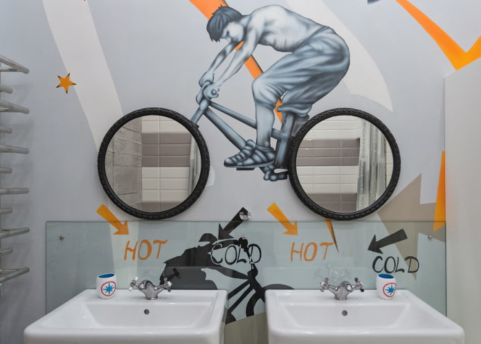 round mirrors in the bathroom interior round mirrors in the bathroom interior