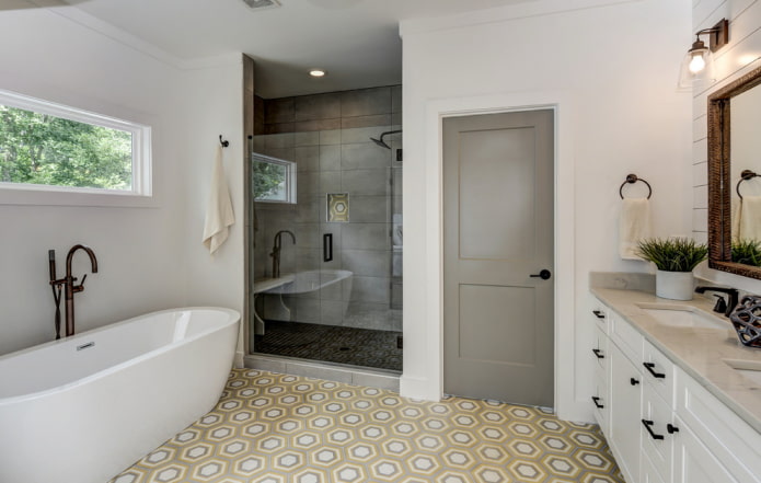 gray door in bathroom gray door in bathroom