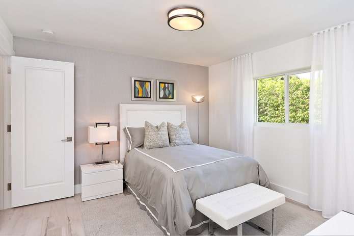 white doors with gray walls in the interior white doors with gray walls in the interior