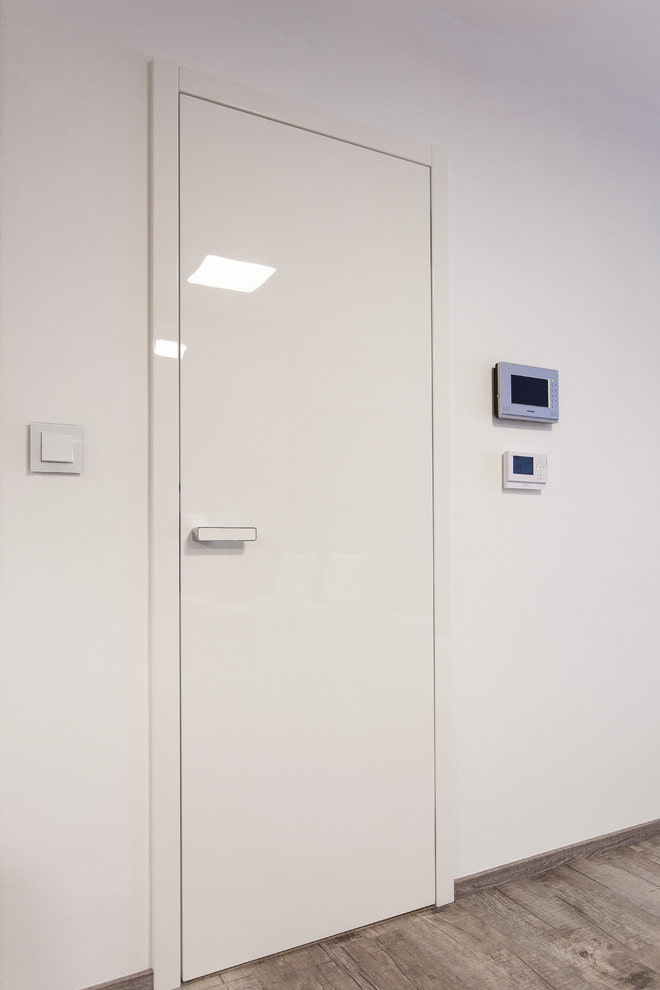 white plastic doors in the interior white plastic doors in the interior