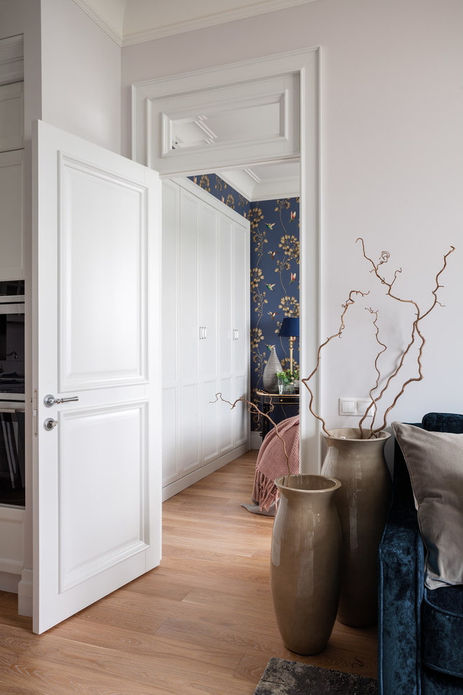 swing doors in white in the interior swing doors in white in the interior