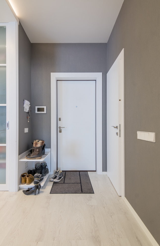 white doors in the hallway white doors in the hallway