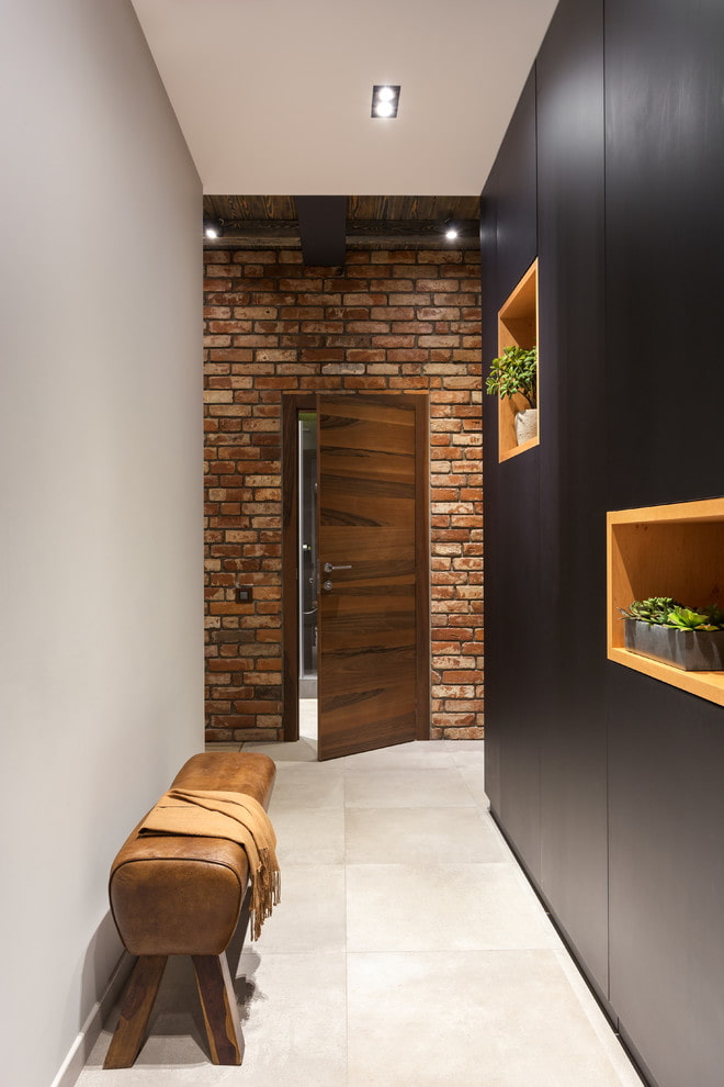 dark doors and light floor in the interior dark doors and light floor in the interior