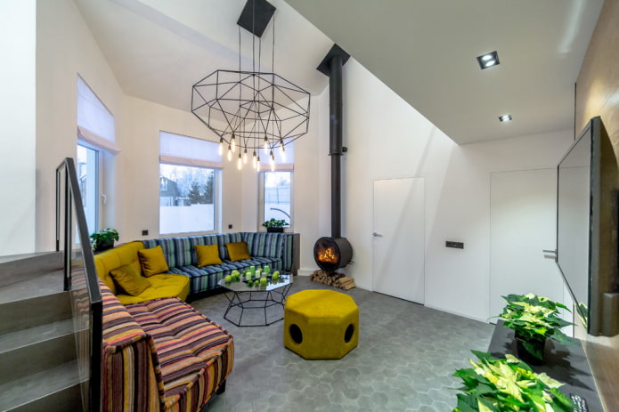 gray floor and white doors in the interior gray floor and white doors in the interior