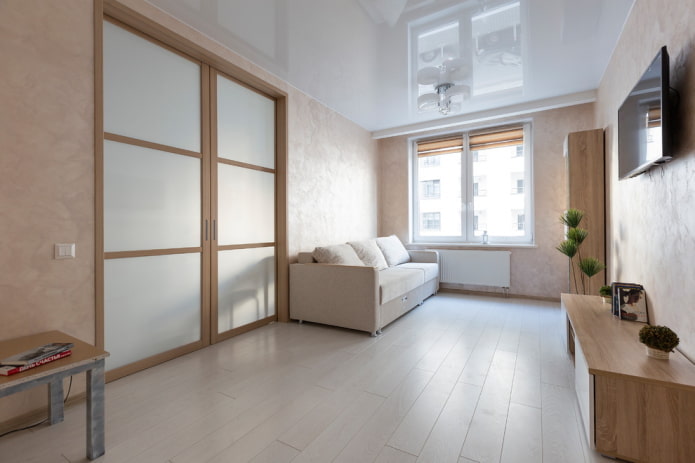 doors in a light shade in combination with a light floor