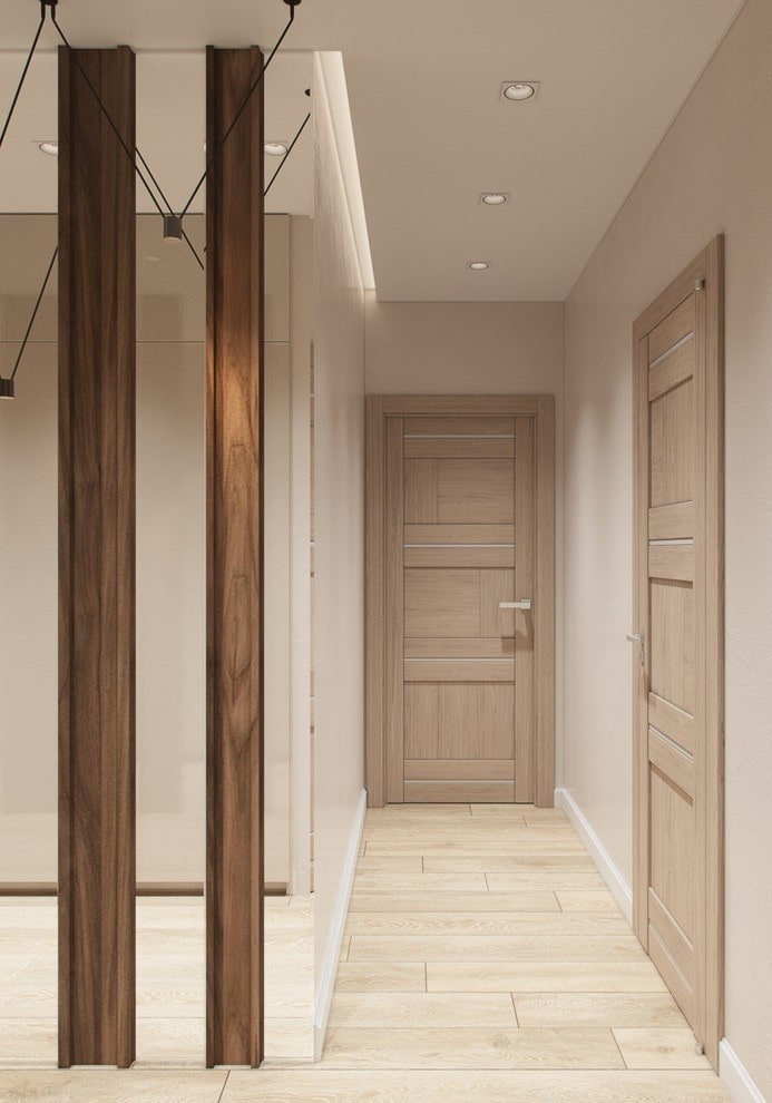 beige doors in the interior
