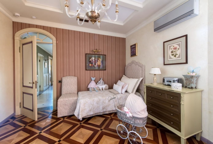 light-colored doors in the nursery