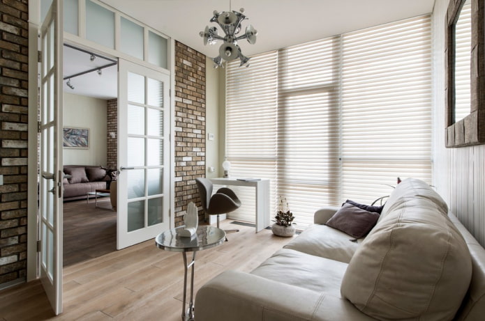 double doors in the interior of the living room